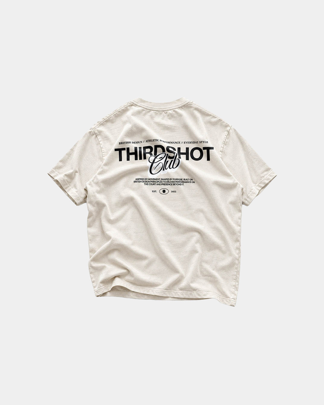 Third Shot Founded Box Tee - Ecru and Black