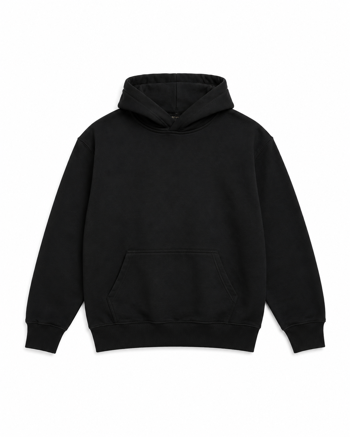 See You On Court hoodie in black, front view with kangaroo pocket