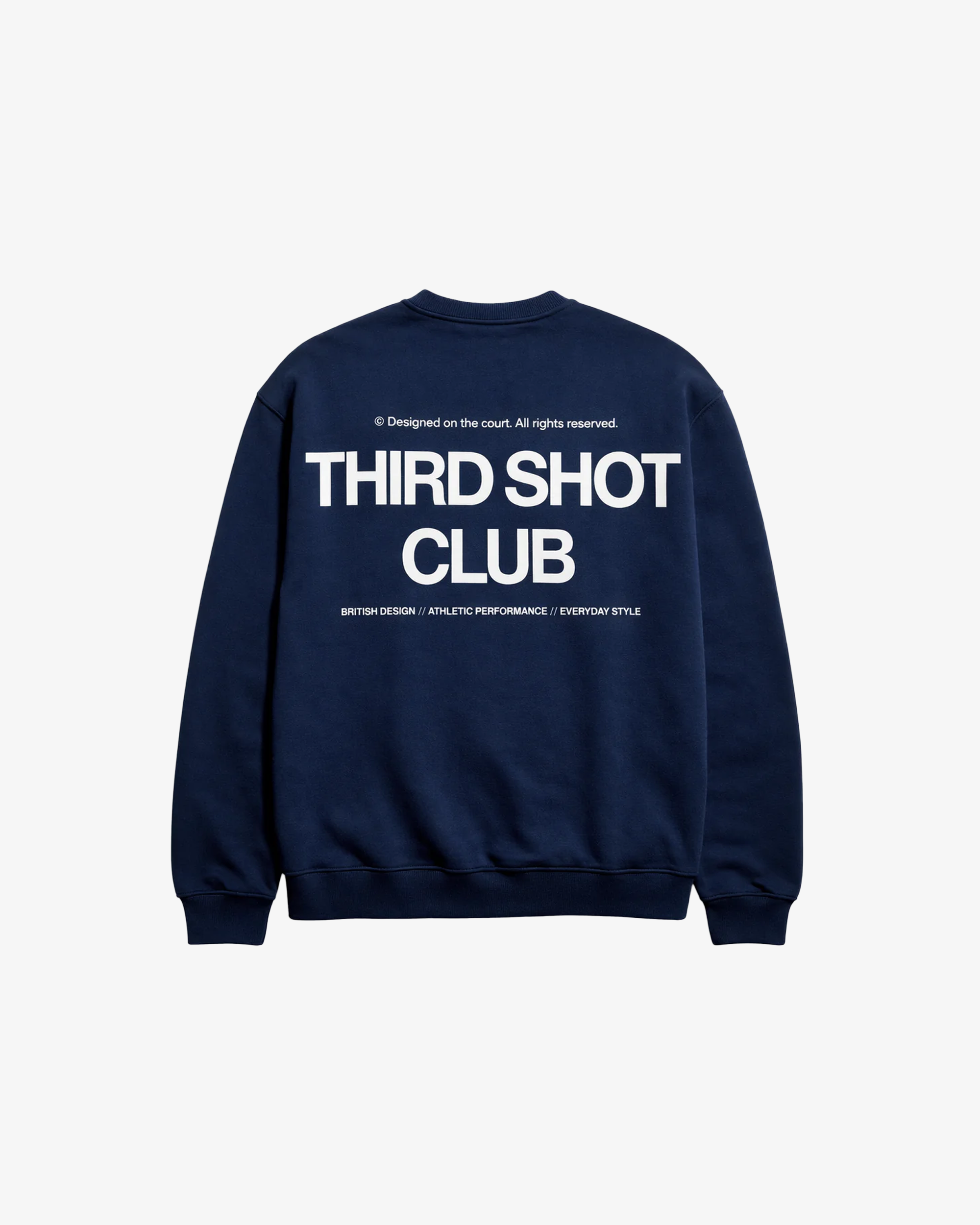 Third Shot Club Oversized Sweatshirt in Cream — padel & pickleball sweatshirt