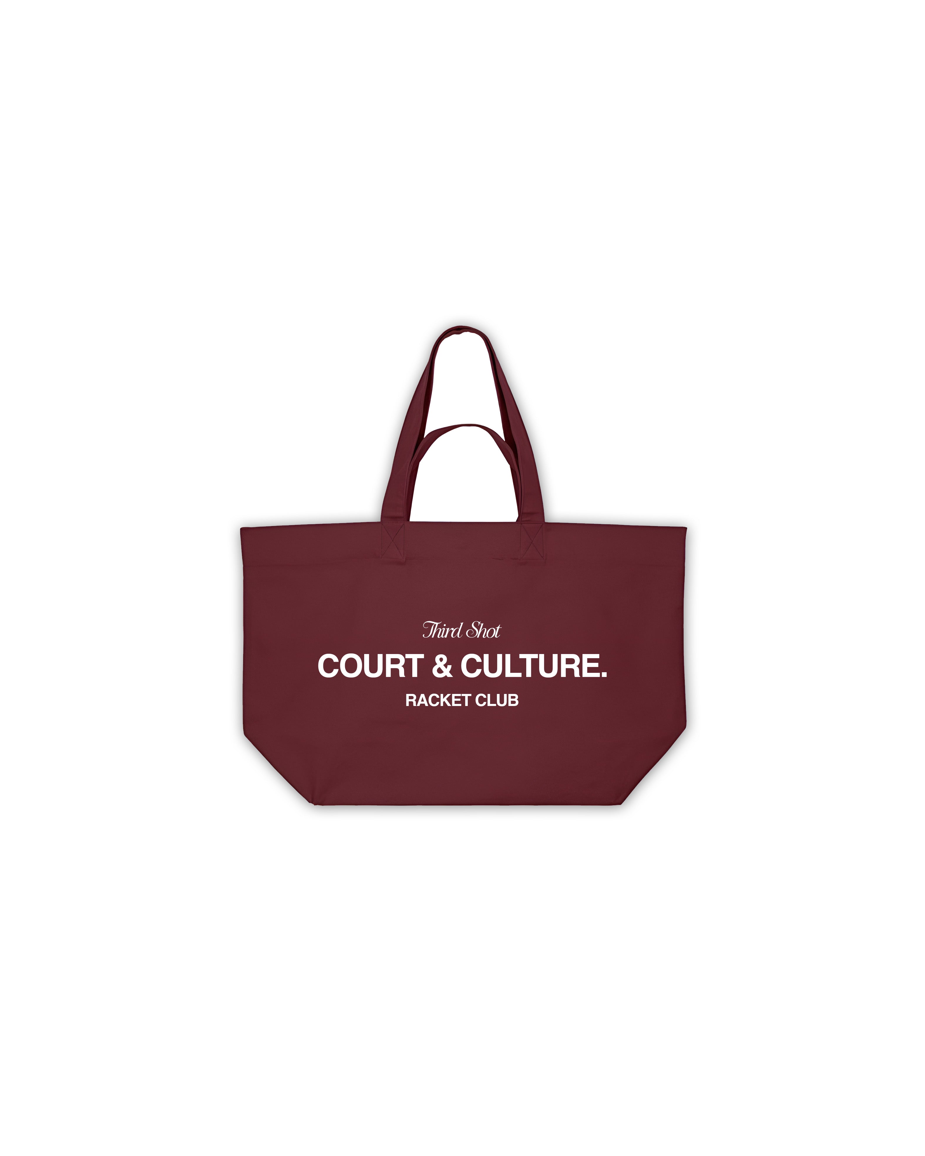The Court & Culture Tote – Burgundy