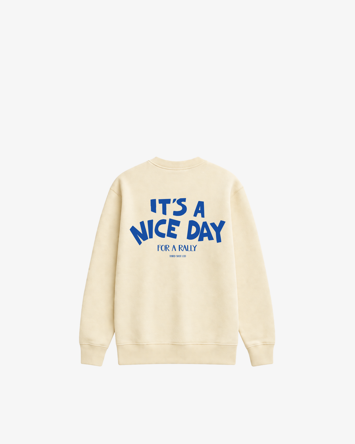 Third Shot Nice Day For a Rally Relaxed Crewneck — padel & pickleball sweatshirt