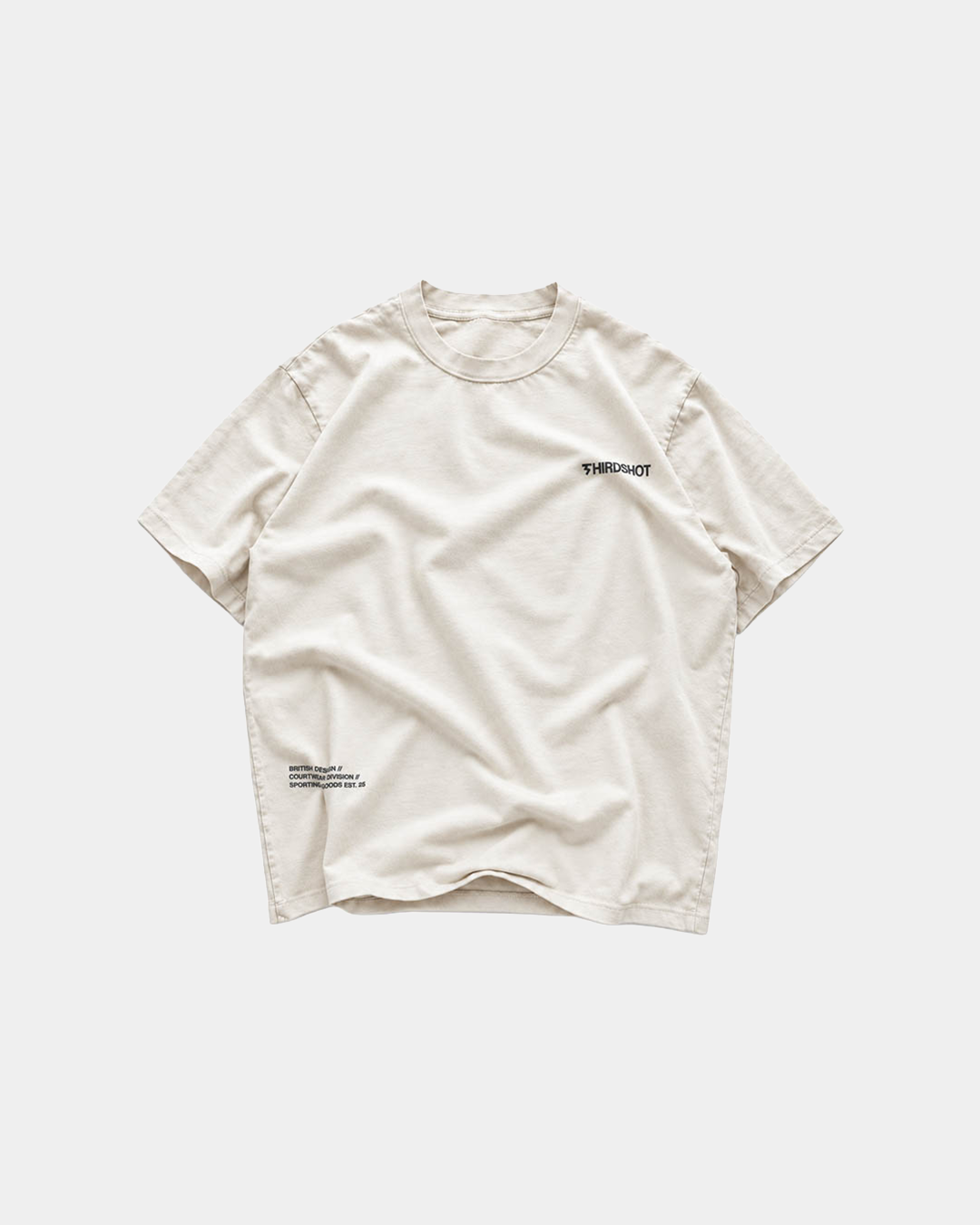 Racket Club Sundays Tee - Ecru and Black