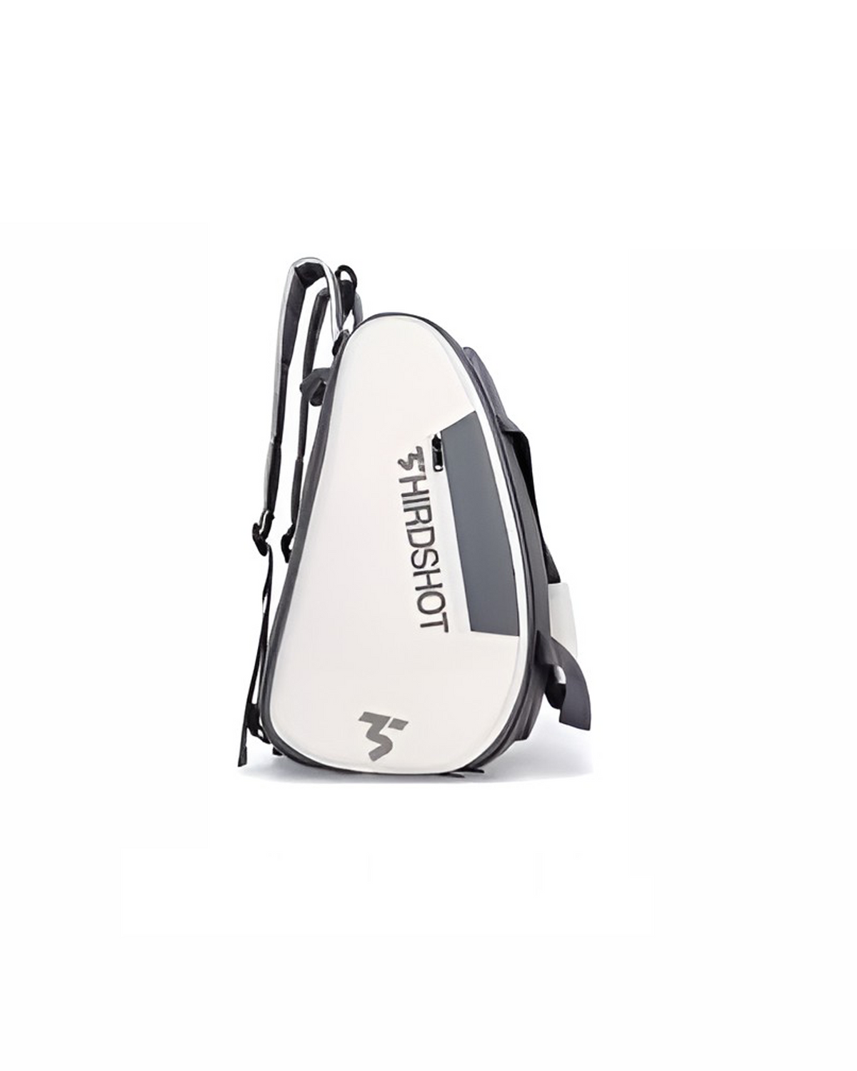 The Country Club Court Bag – cream & grey padel and pickleball court bag – side view