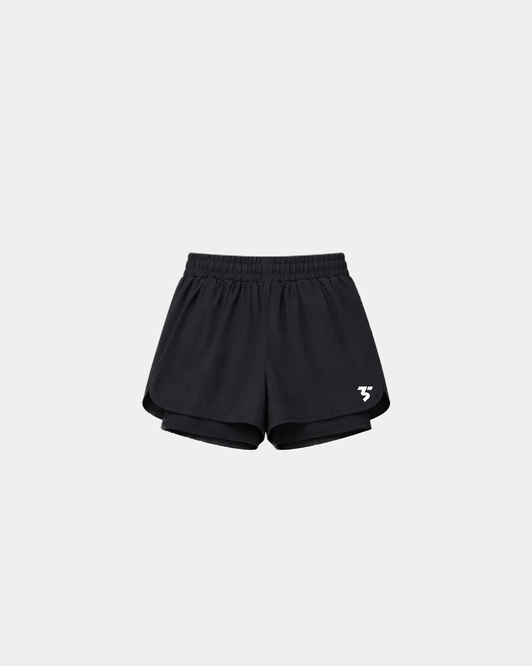Women's Double-Layer Shorts - Black