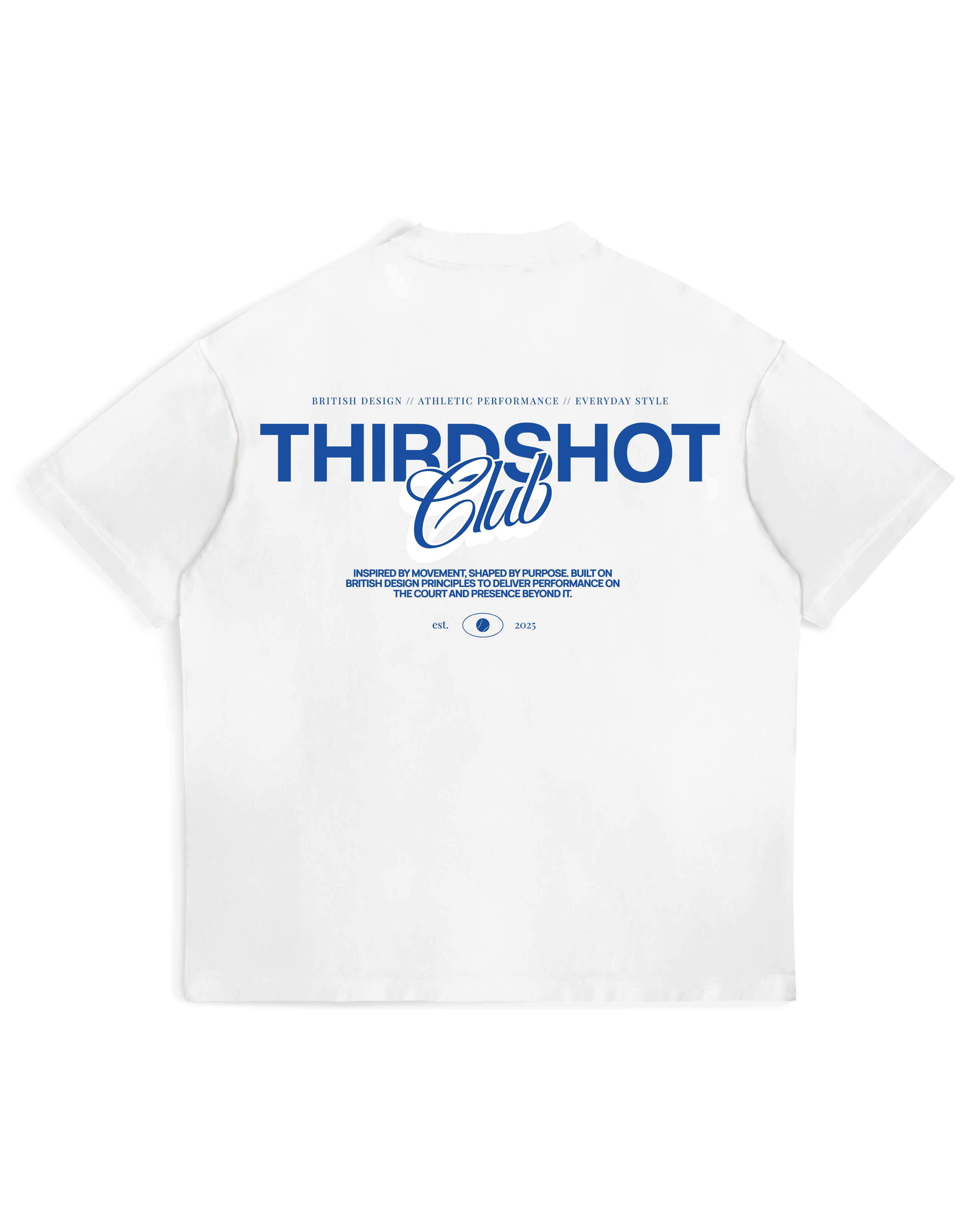 Third Shot Founded Box Tee - Ecru and Blue