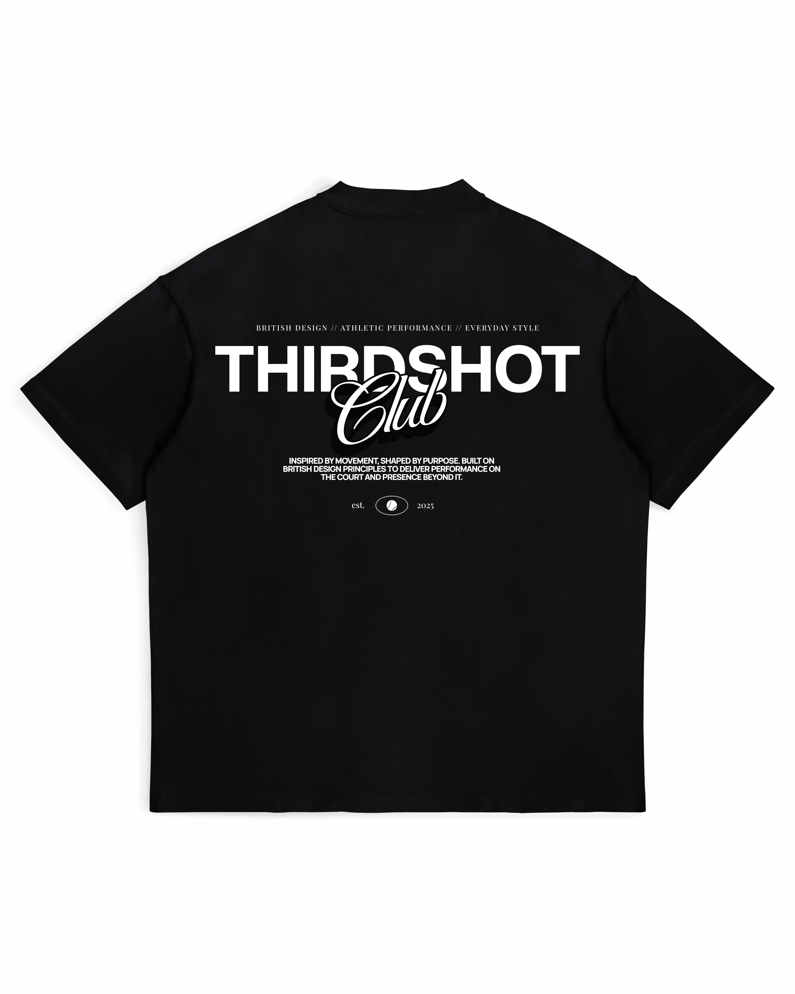 Third Shot Founded Box Tee - Black and White