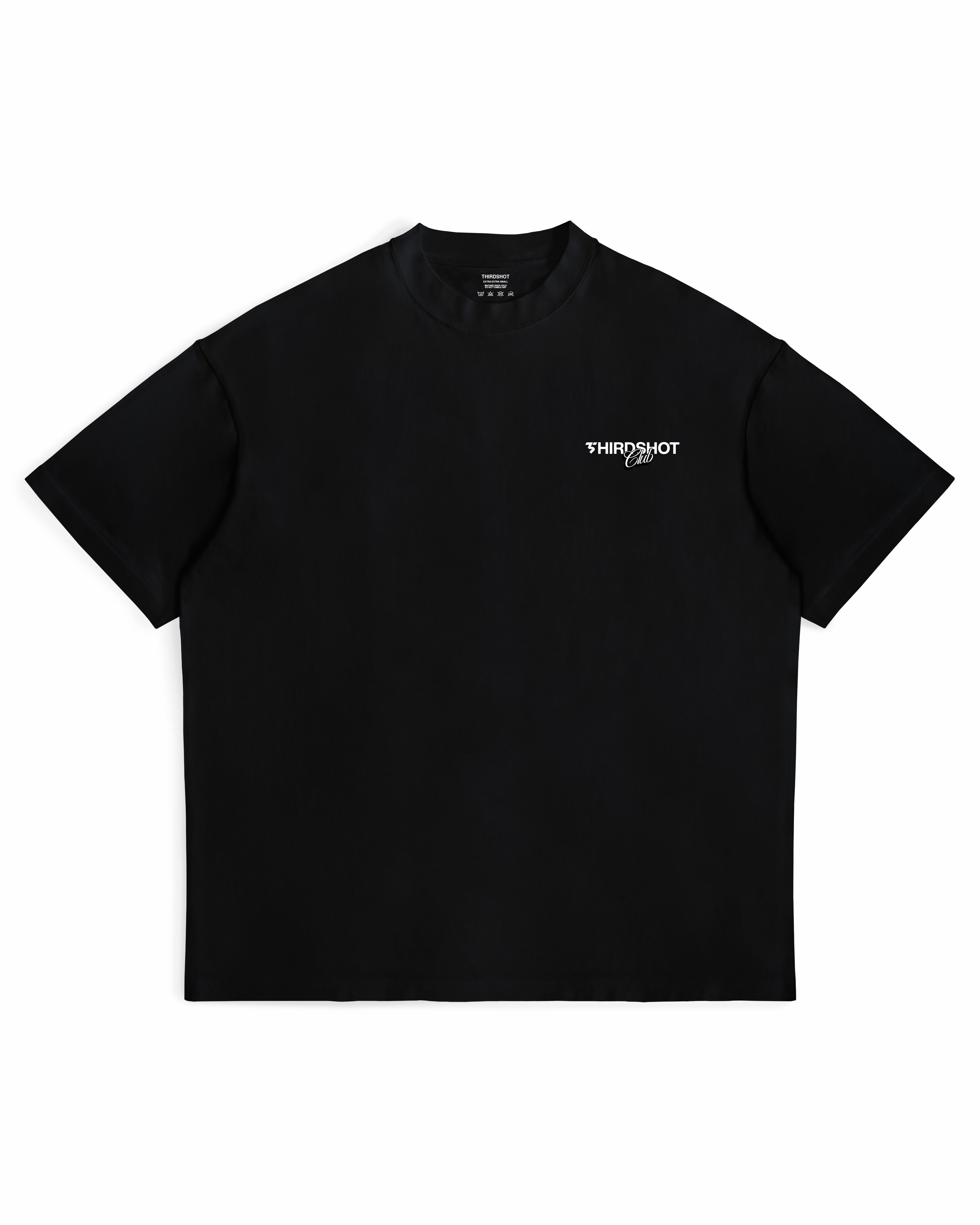 Third Shot Founded Box Tee - Black and White