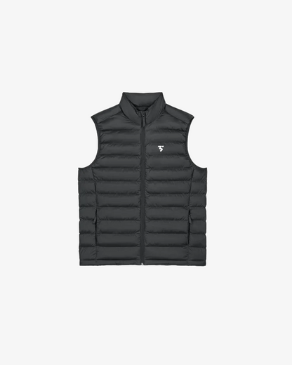 Third Shot Quilted Gilet in Anthracite — Third Shot UK pickleball & padel gilet