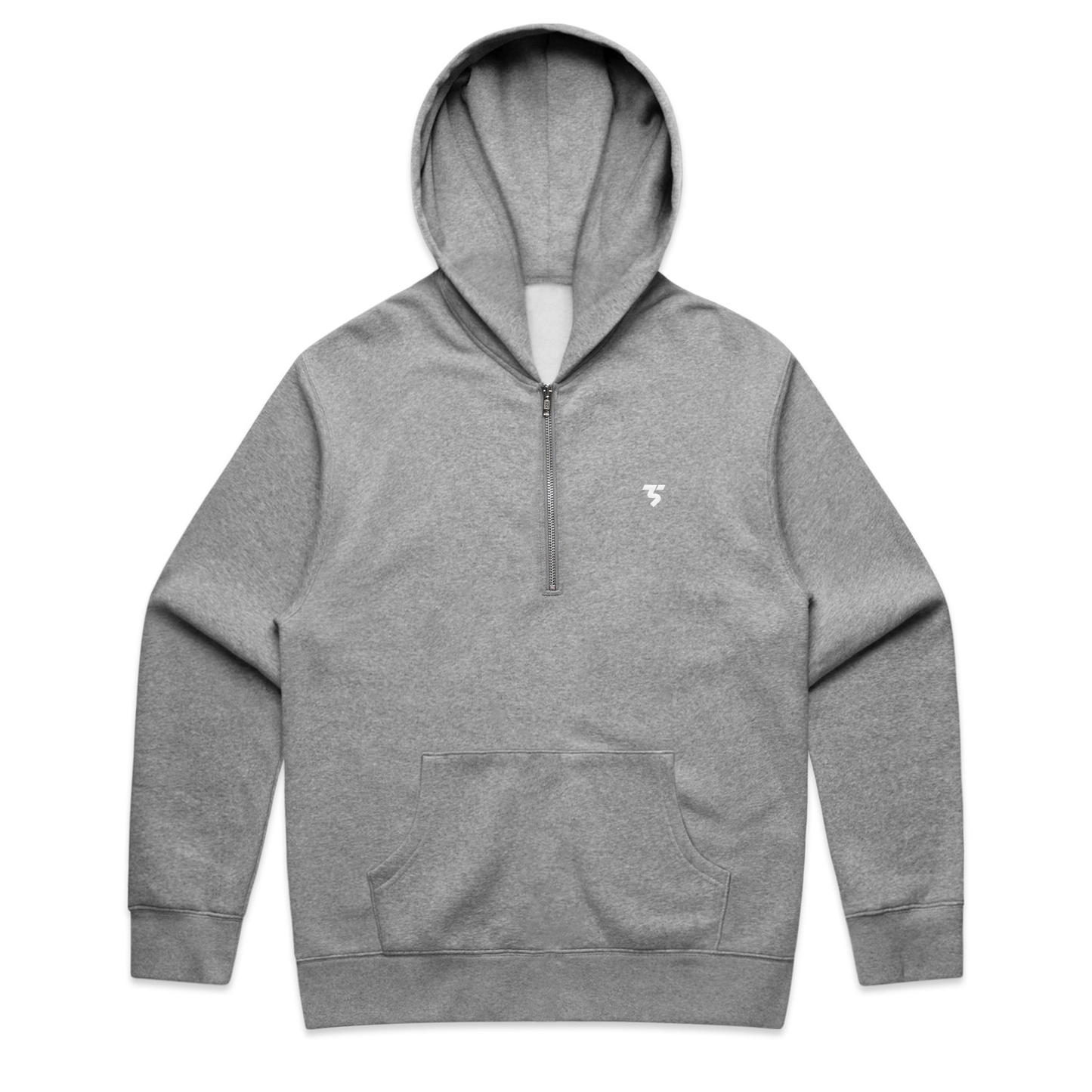 Quarter Zip Hoodie – Relaxed Fit Midweight Cotton Recycled Fleece
