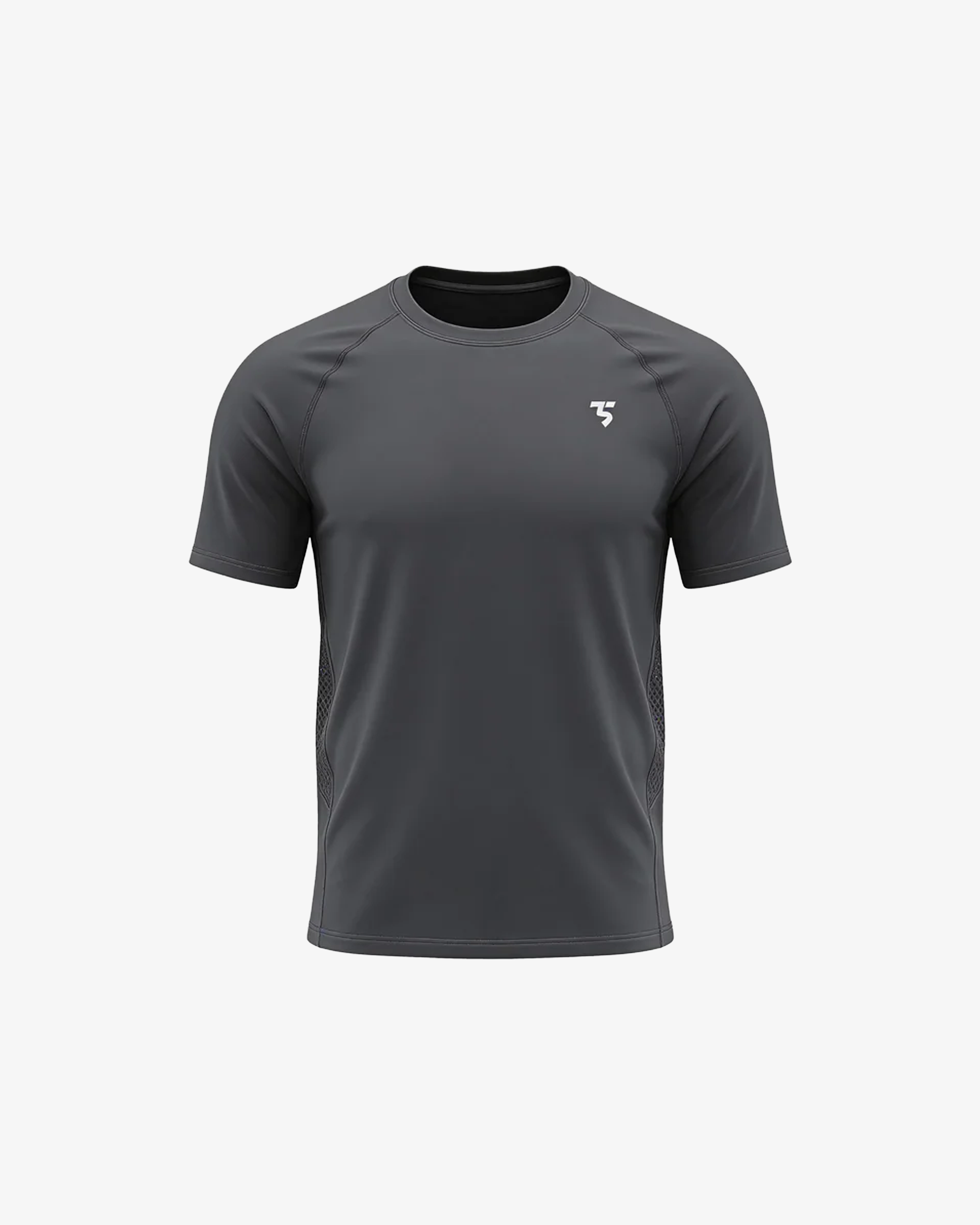 Third Shot Quick Dry Activewear Top in Charcoal — padel & pickleball performance top