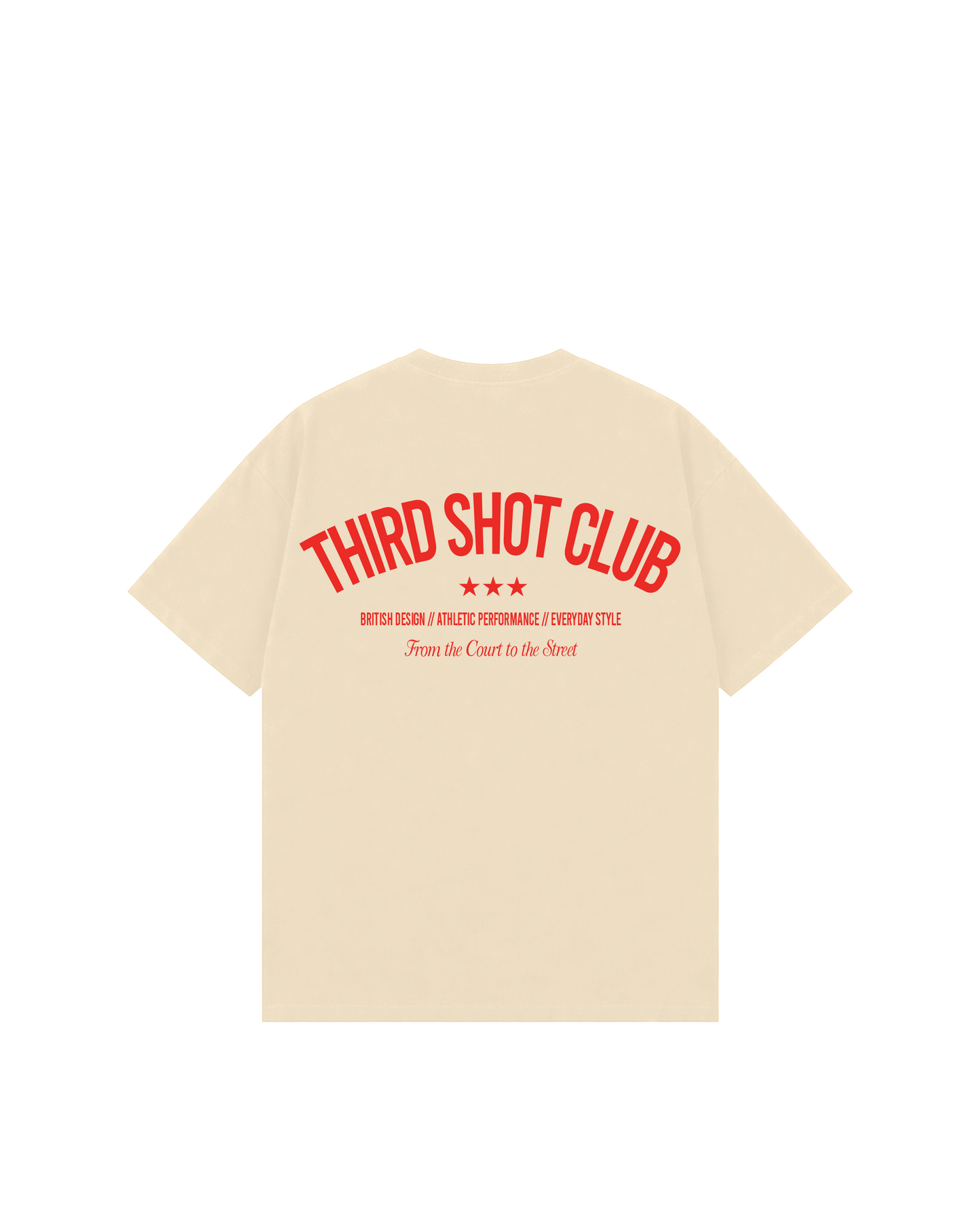 Third Shot Club Star Box Tee — padel & pickleball t-shirt