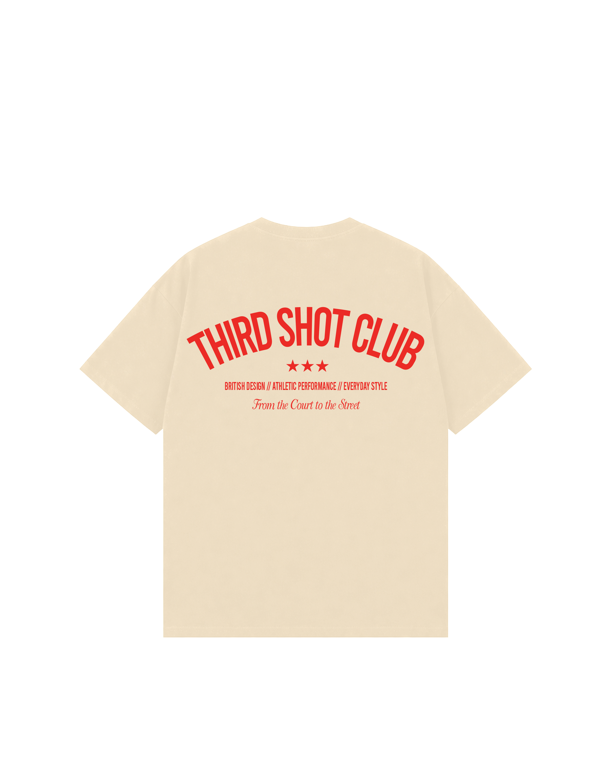 Third Shot Club Star Box Tee — padel & pickleball t-shirt