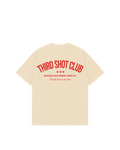 Third Shot Club Star Box Tee — padel & pickleball t-shirt