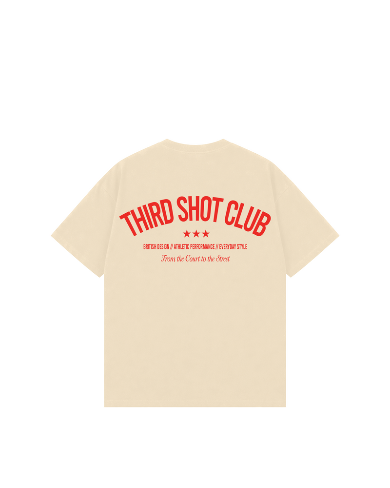 Third Shot Club Star Box Tee — padel & pickleball t-shirt