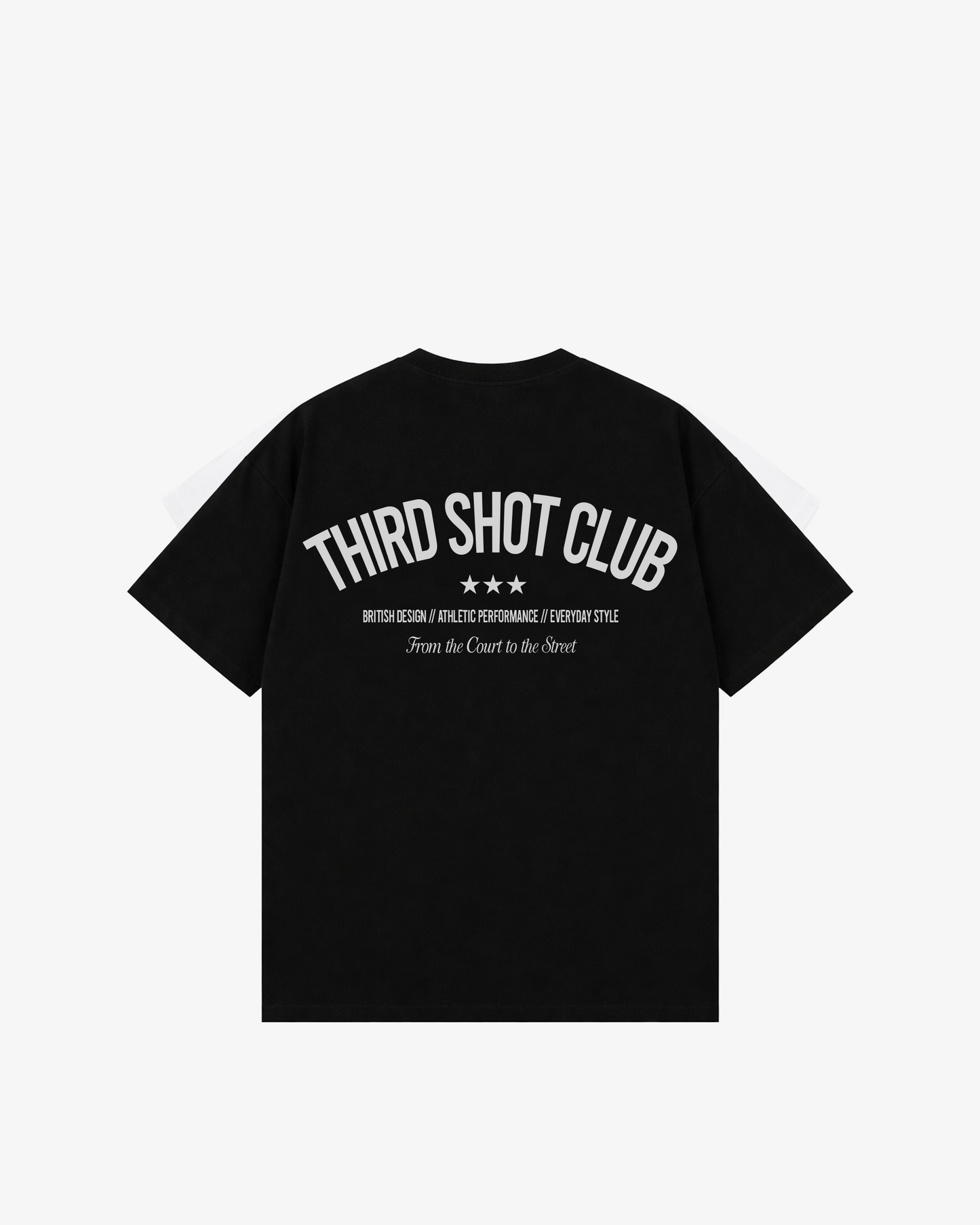 Third Shot Club Star Box Tee — padel & pickleball t-shirt