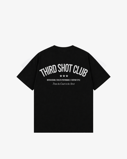 Third Shot Club Star Box Tee — padel & pickleball t-shirt