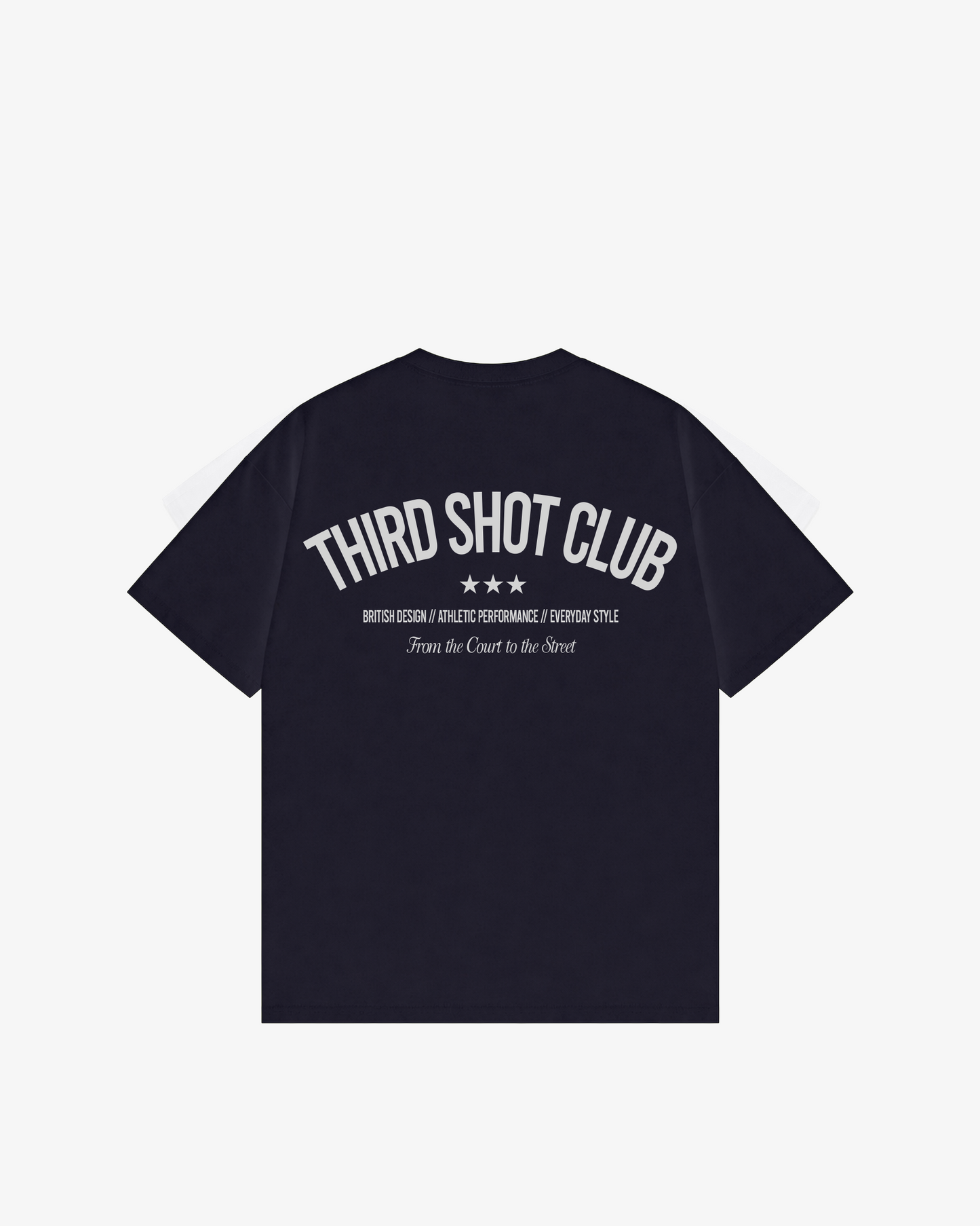 Third Shot Club Star Box Tee — padel & pickleball t-shirt