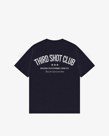Third Shot Club Star Box Tee — padel & pickleball t-shirt