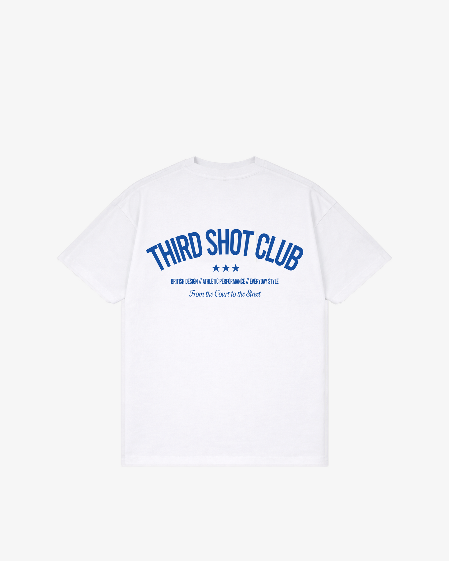 Third Shot Club Star Box Tee — padel & pickleball t-shirt