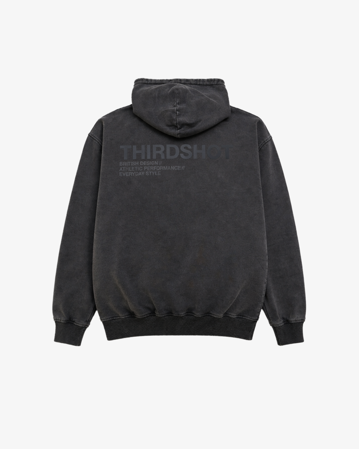 Signature Heavyweight Hoodie - 400gsm — Third Shot UK pickleball & padel hoodie - back view