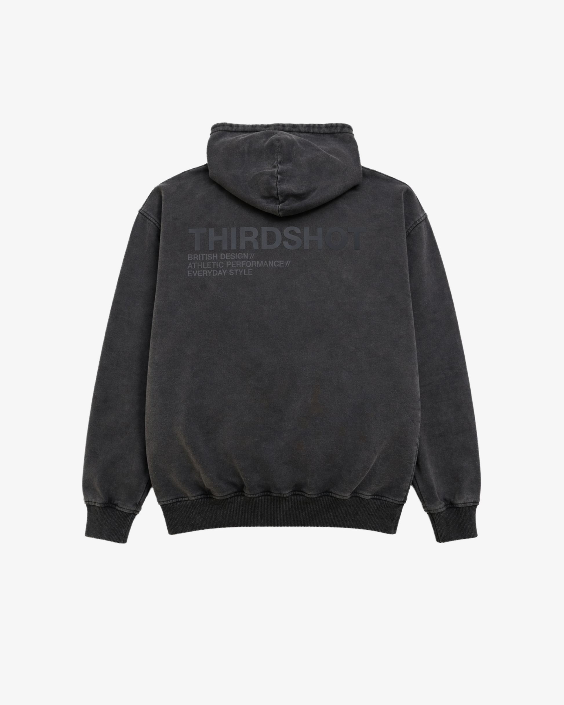 Signature Heavyweight Hoodie - 400gsm — Third Shot UK pickleball & padel hoodie - back view