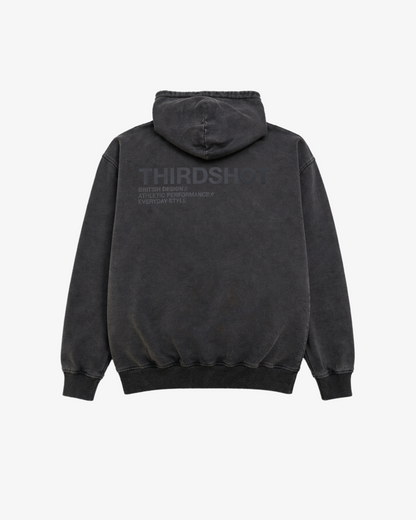 Signature Heavyweight Hoodie - 400gsm — Third Shot UK pickleball & padel hoodie - back view