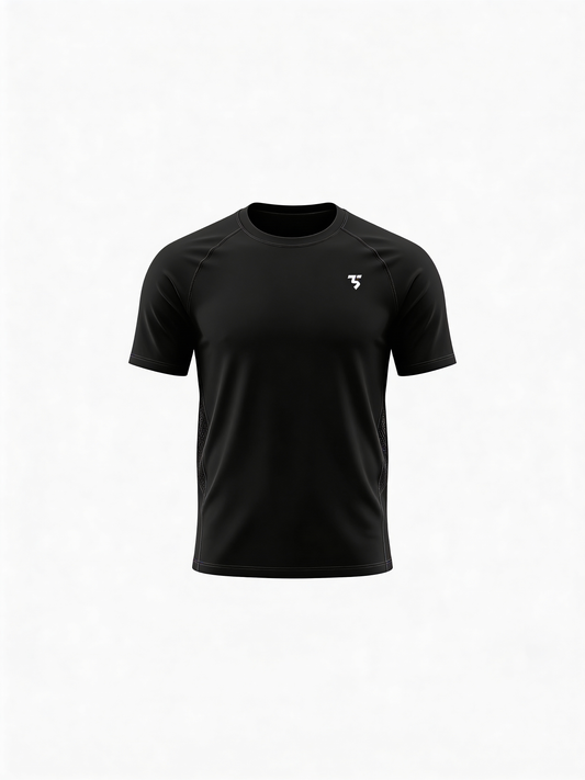 Quick Dry Activewear Top - Black