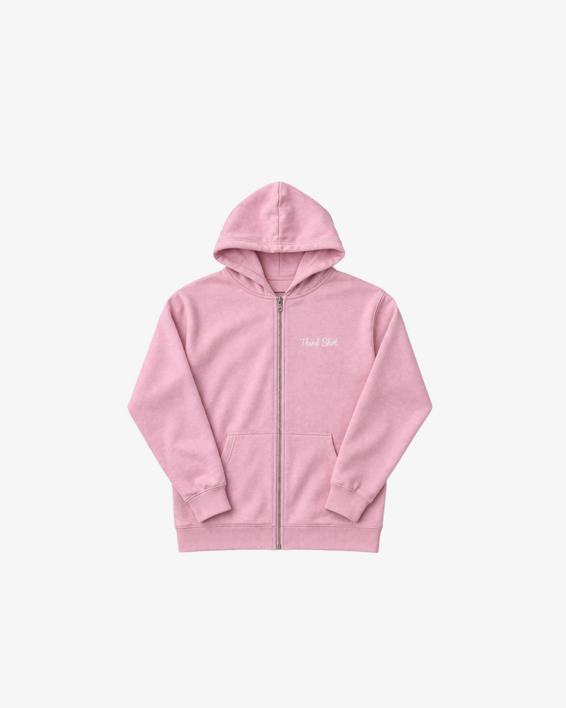 Third Shot The Rae Fluffy Zipped Hoodie — padel & pickleball hoodie