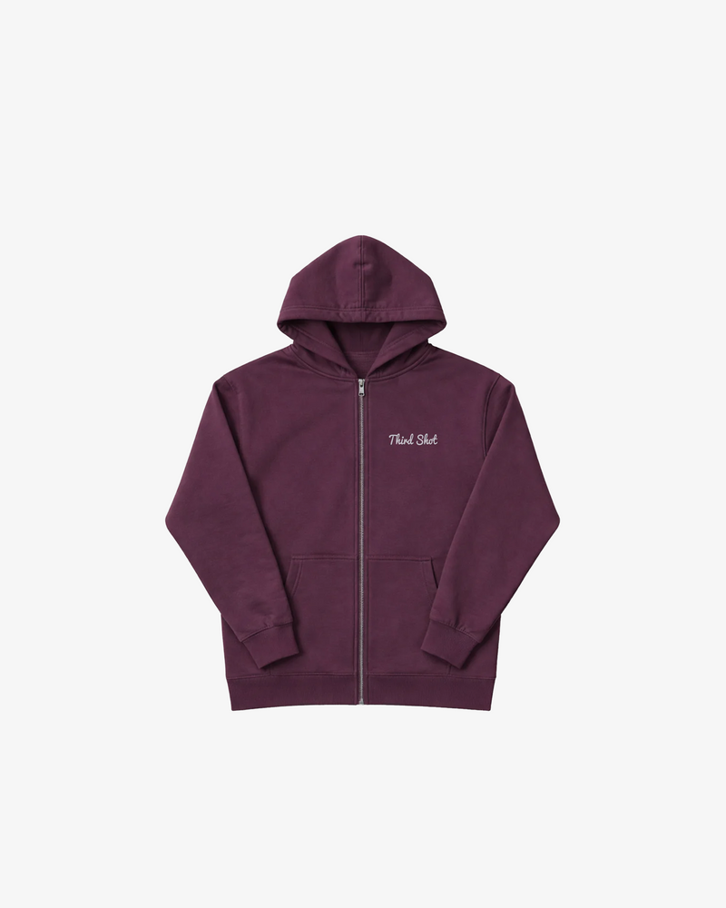 Third Shot The Rae Fluffy Zipped Hoodie — padel & pickleball hoodie