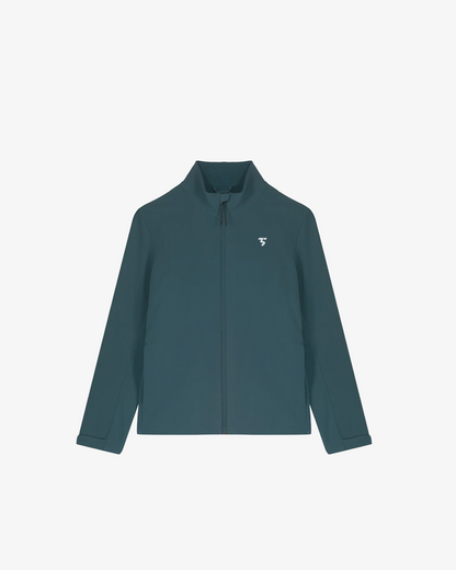 Softshell Jacket - Recycled in Teal — Third Shot UK pickleball & padel jacket