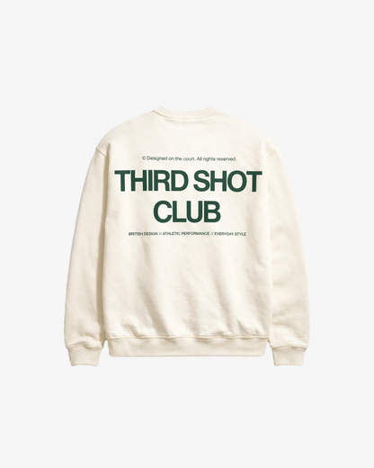 Third Shot Club Oversized Sweatshirt in Navy — padel & pickleball sweatshirt