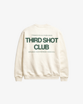 Third Shot Club Oversized Sweatshirt in Cream — Third Shot UK pickleball & padel sweatshirt