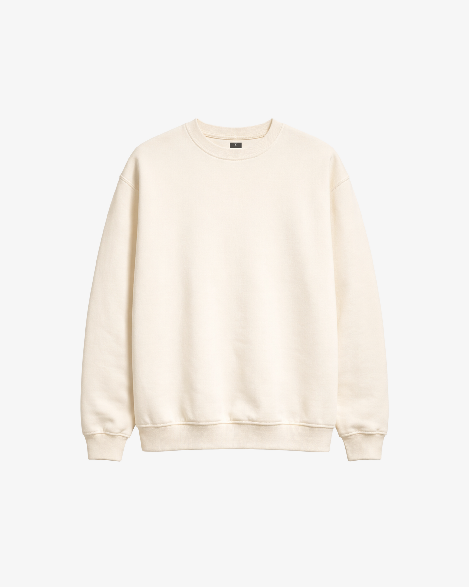 Third Shot Club Oversized Sweatshirt in Cream — padel & pickleball sweatshirt