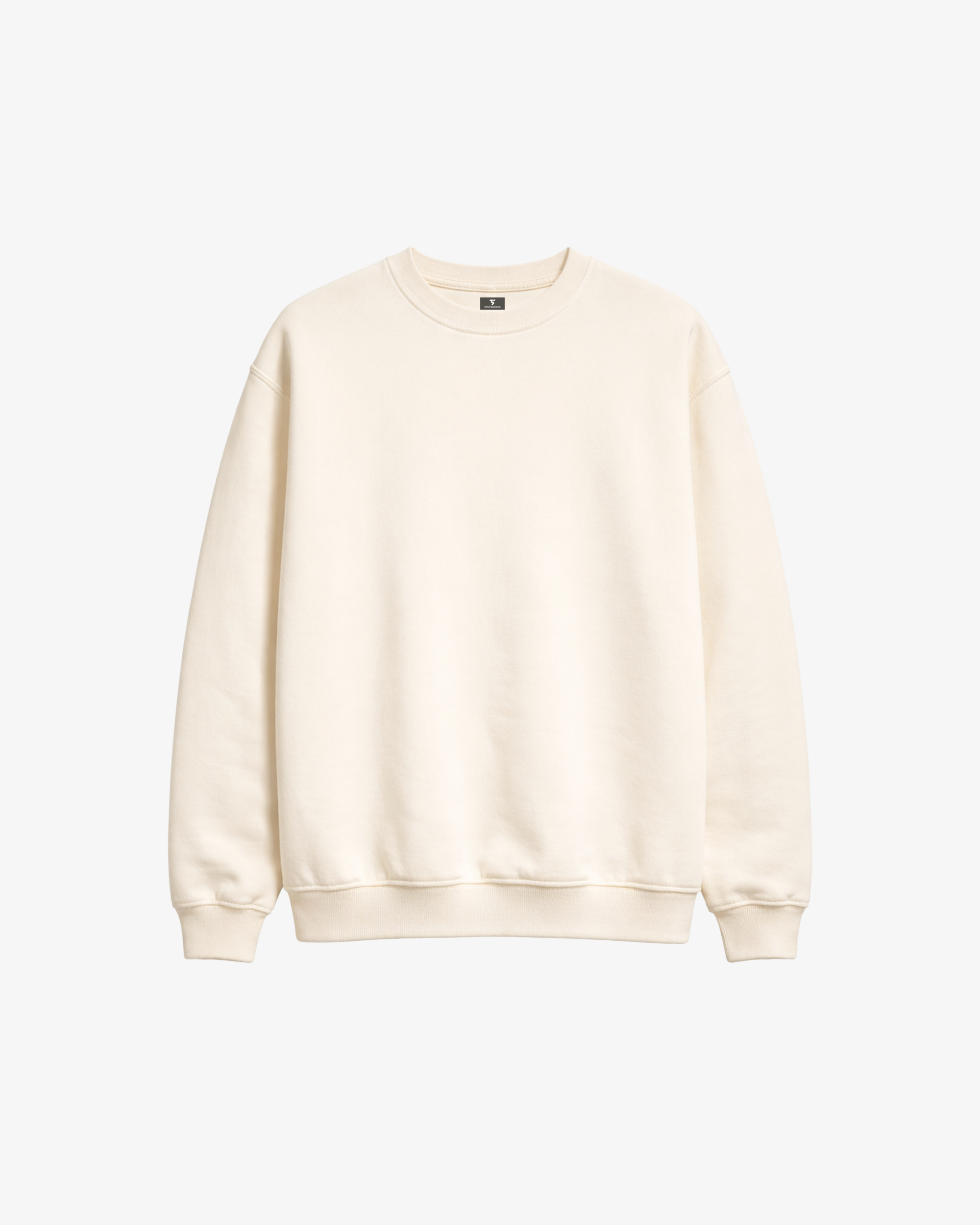 Third Shot Club Oversized Sweatshirt in Cream — padel & pickleball sweatshirt