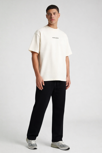 Relaxed Straight-Leg Cuffless Joggers