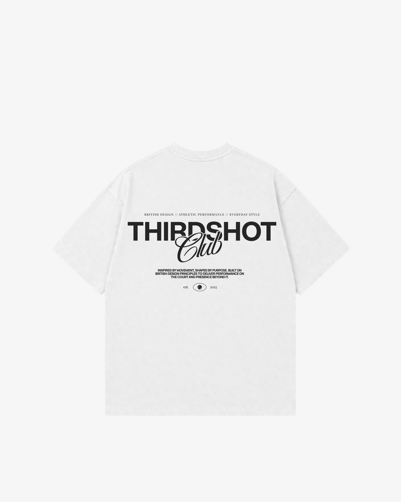 Third Shot Founded Box Tee — padel & pickleball t-shirt