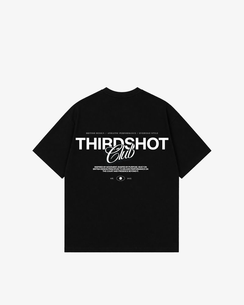 Third Shot Founded Box Tee — padel & pickleball t-shirt