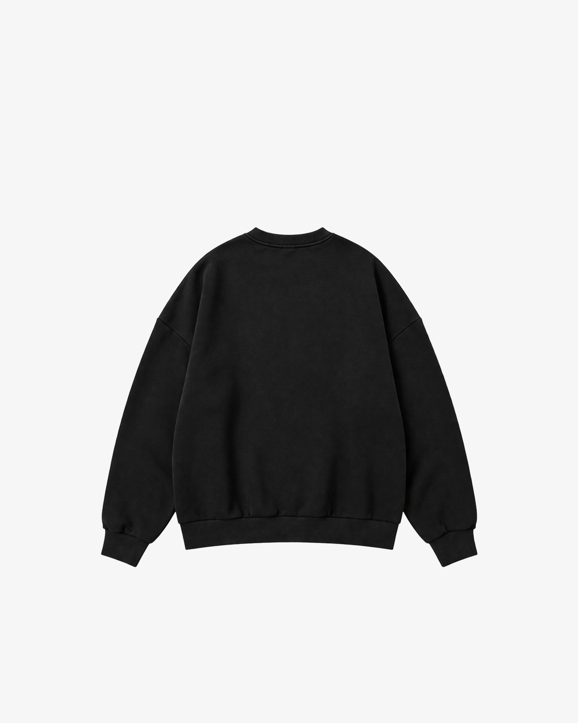 Women's Vintage Heavy Crewneck in Black — Third Shot UK pickleball & padel sweatshirt - back view