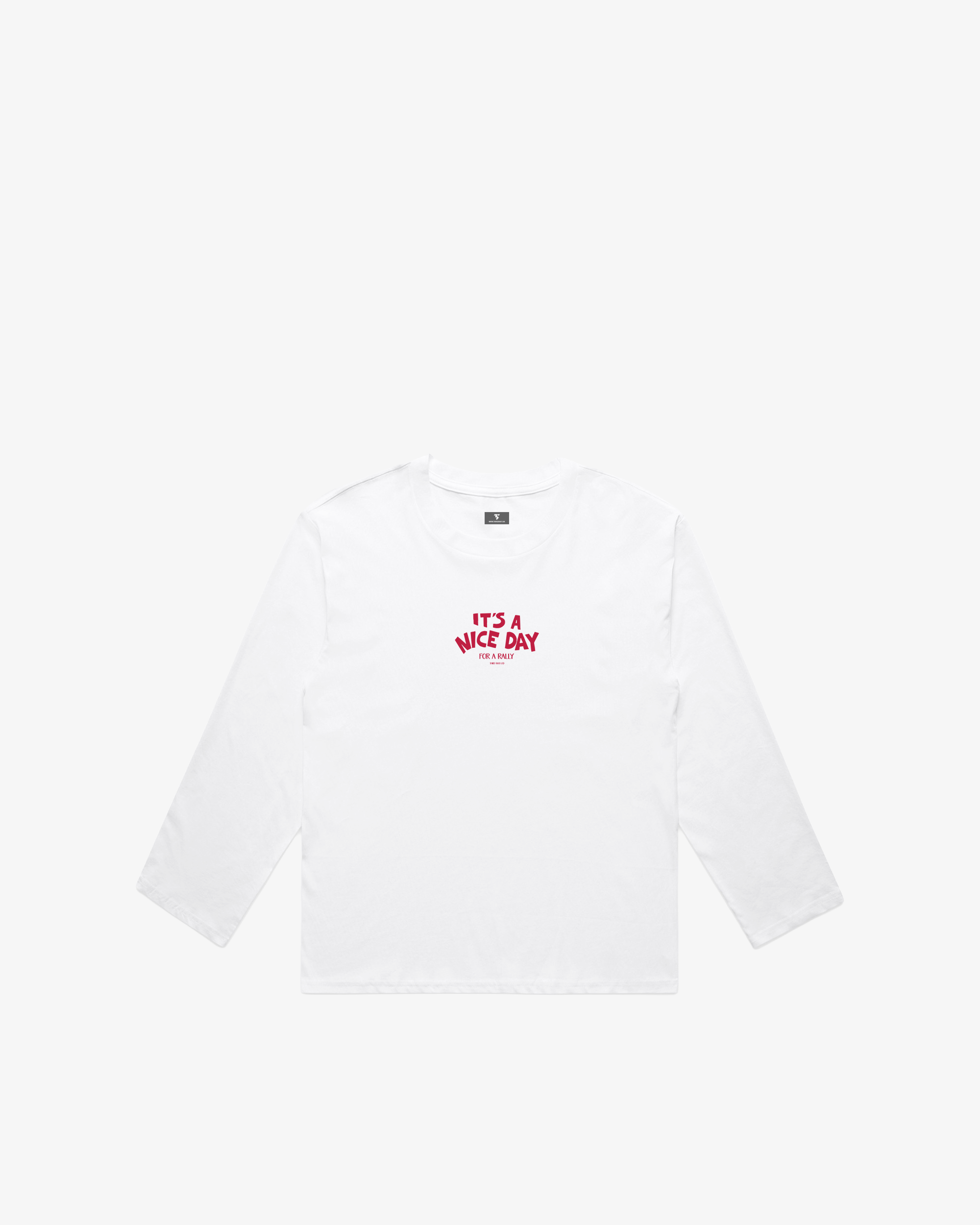 Third Shot Nice Day for a Rally Long Sleeve Tee — padel & pickleball t-shirt