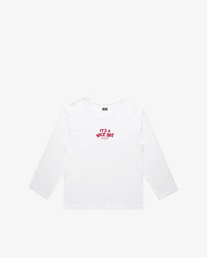 Third Shot Nice Day for a Rally Long Sleeve Tee — padel & pickleball t-shirt