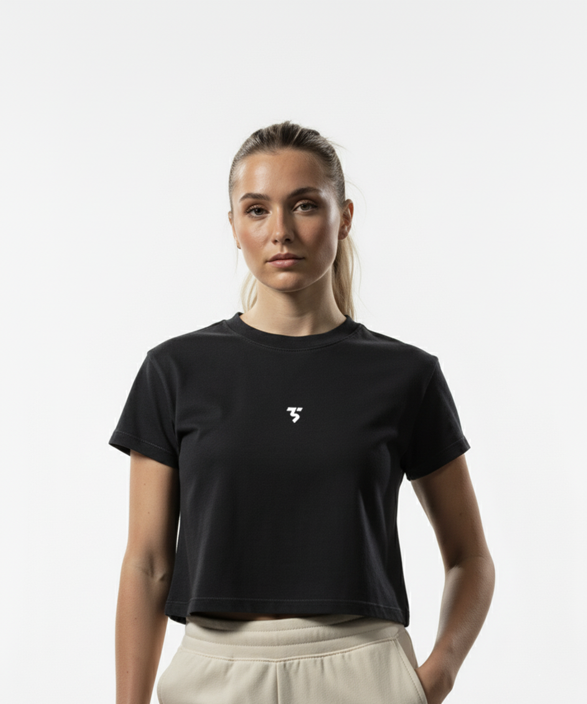 Women’s Cropped Cotton Tee - Third Shot UK 