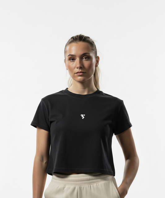 Women’s Cropped Cotton Tee - Third Shot UK 