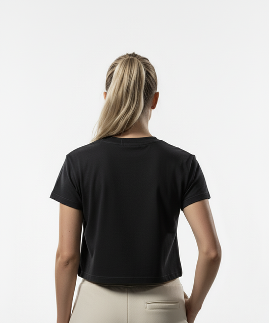 Women’s Cropped Cotton Tee - Third Shot UK 