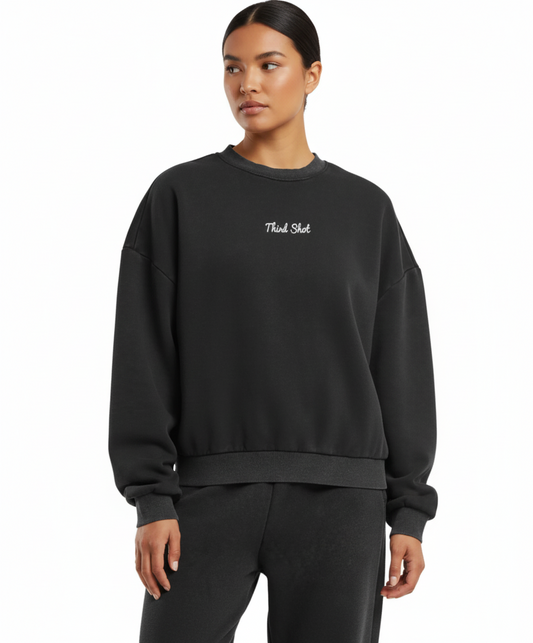 Women’s vintage heavy crew neck - Third Shot UK 