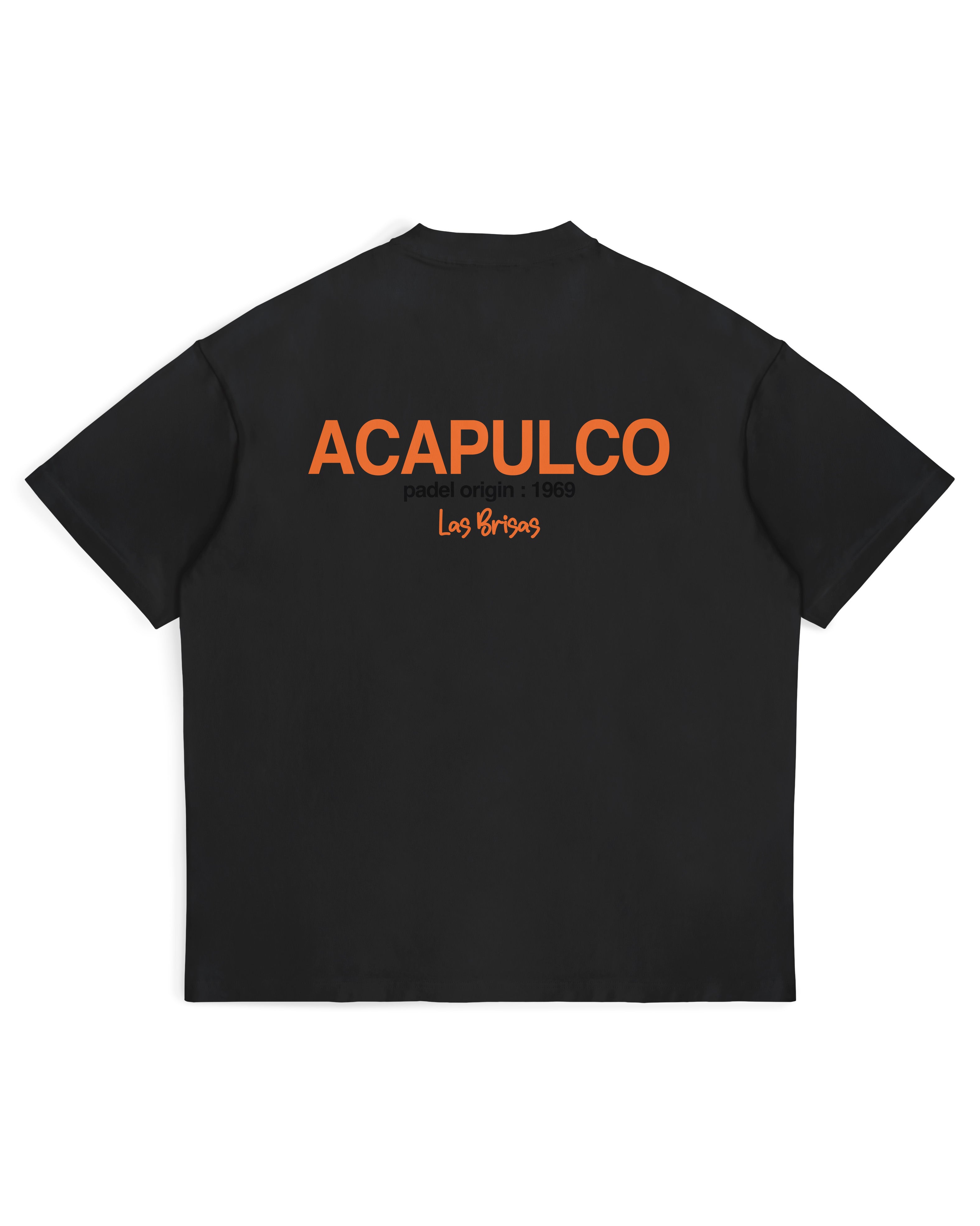 Acapulco Origins T-shirt - Black and Orange