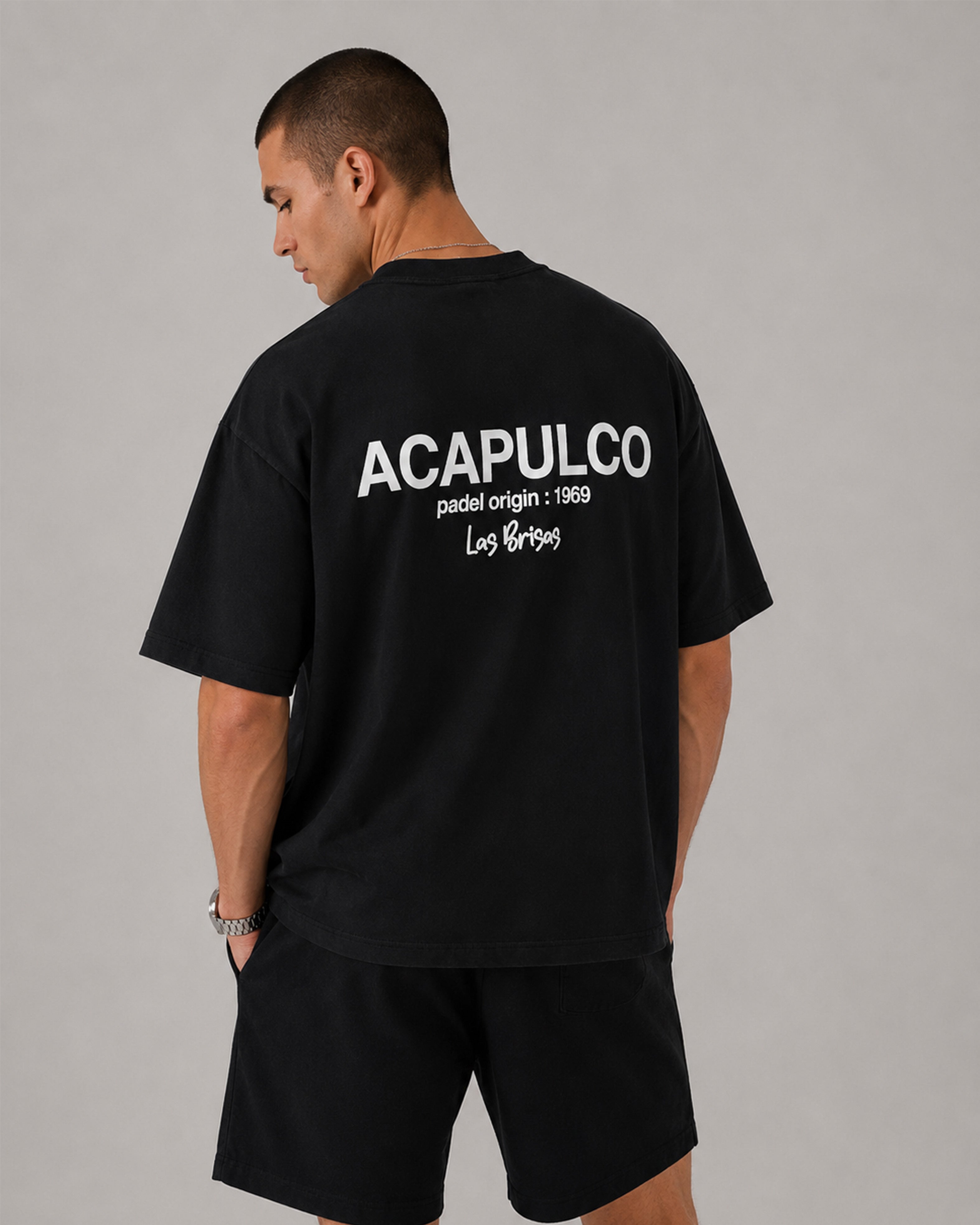 Acapulco Origins T-shirt - Black and White