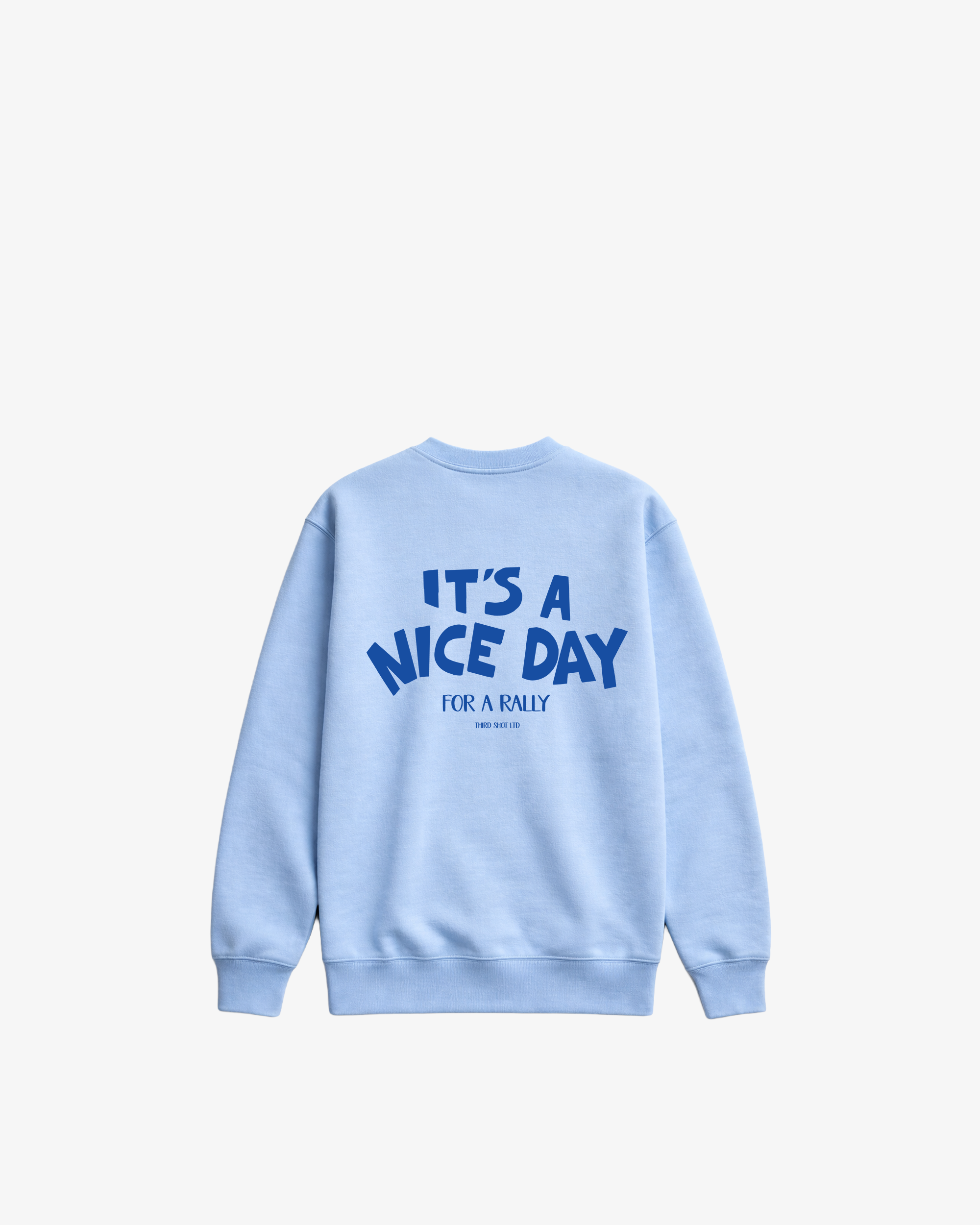 Third Shot Nice Day For a Rally Relaxed Crewneck — padel & pickleball sweatshirt