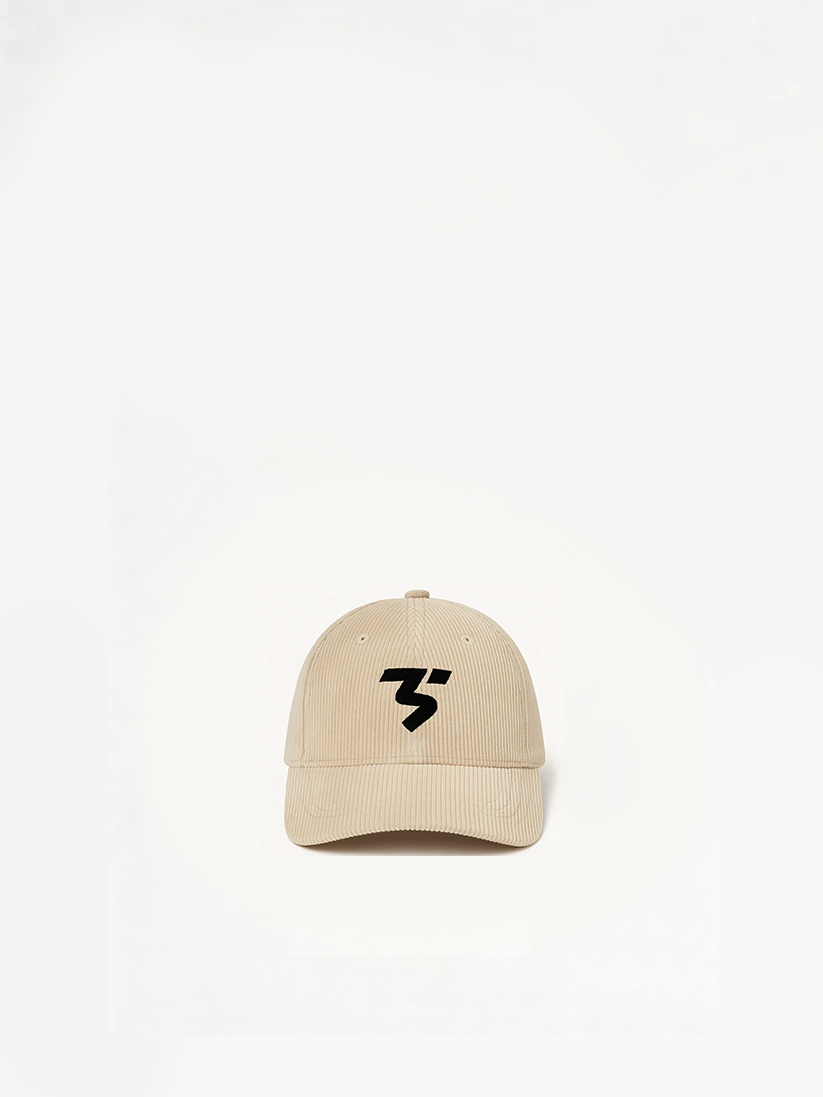 Corduroy Vintage Cap in Beige — Third Shot UK pickleball & padel cap