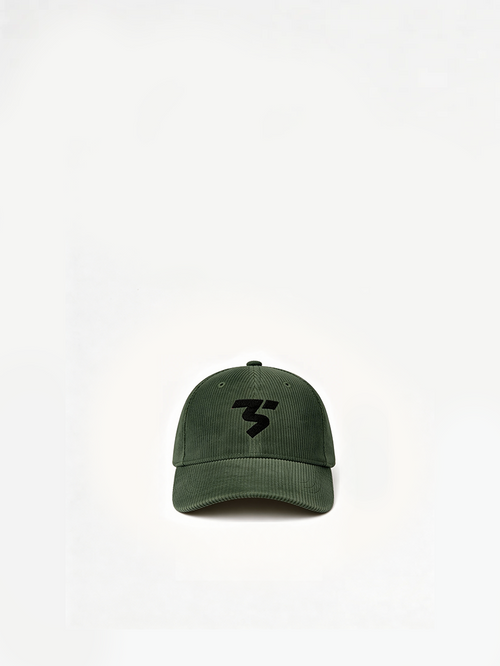 Corduroy Vintage Cap in Green — Third Shot UK pickleball & padel cap