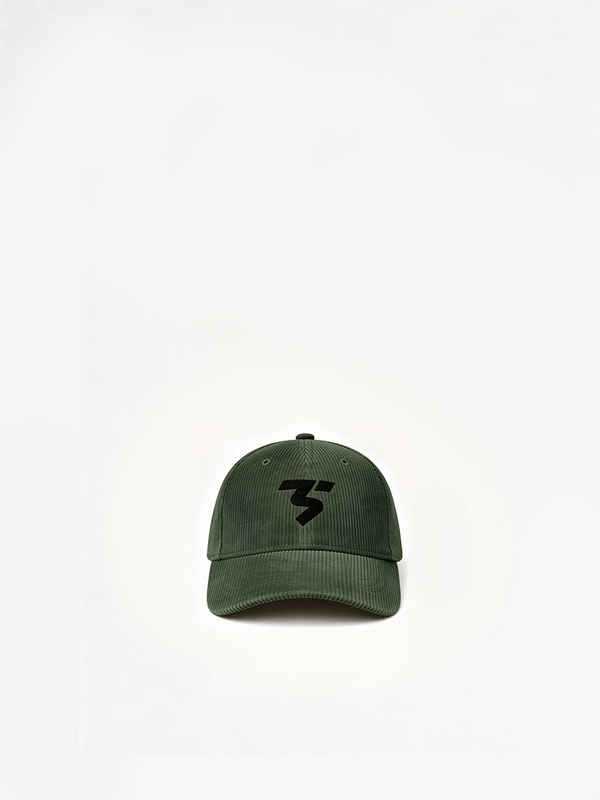 Corduroy Vintage Cap in Green — Third Shot UK pickleball & padel cap
